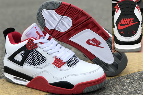 Air Jordan 4 White Red